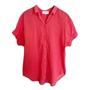XIRENA coral relaxed collar shirt - Medium